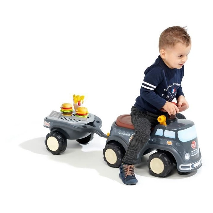 FALK - Porteur Food Truck - assise ouvrante, volant directionnel avec