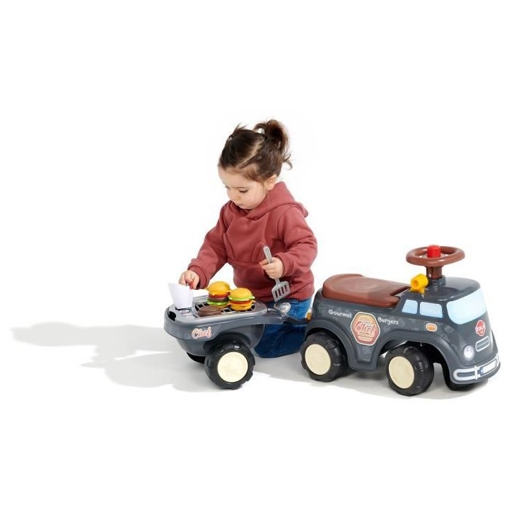 FALK - Porteur Food Truck - assise ouvrante, volant directionnel avec