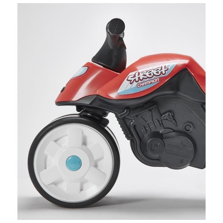 Draisienne moto Falk - Street Champion - roues silencieuses - Rouge