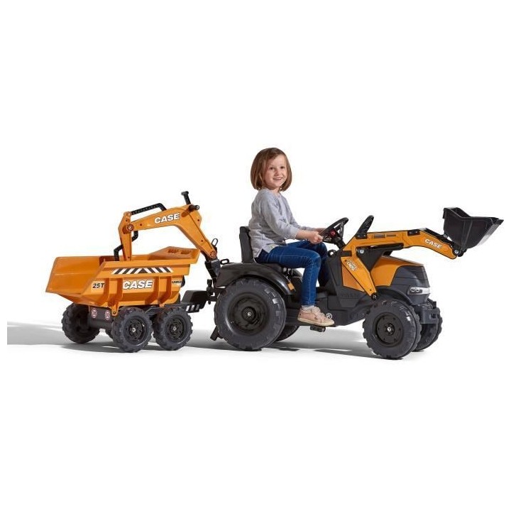 FALK - 997W - Tractopelle a pédales Case IH Construction avec excavat