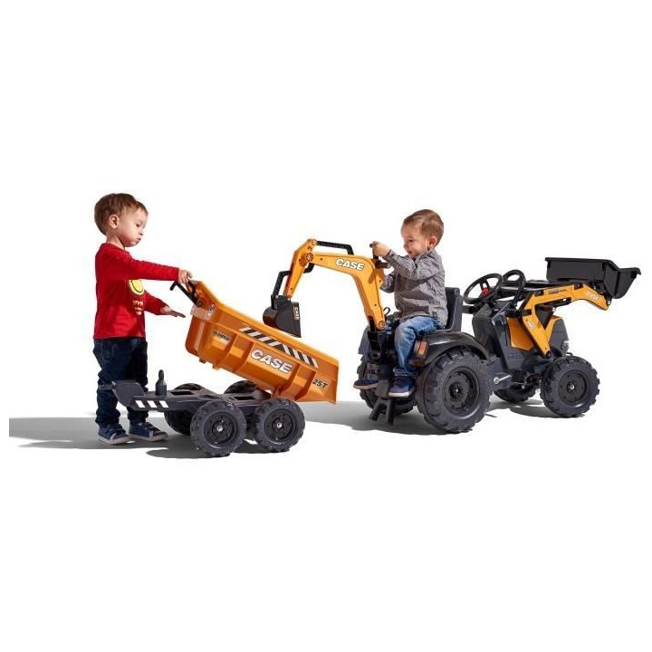 FALK - 997W - Tractopelle a pédales Case IH Construction avec excavat