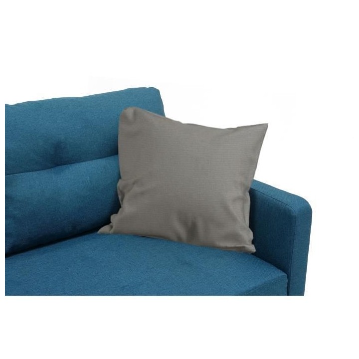 Canapé d'angle convertible réversible 4 places FALSLEV - Tissu bleu