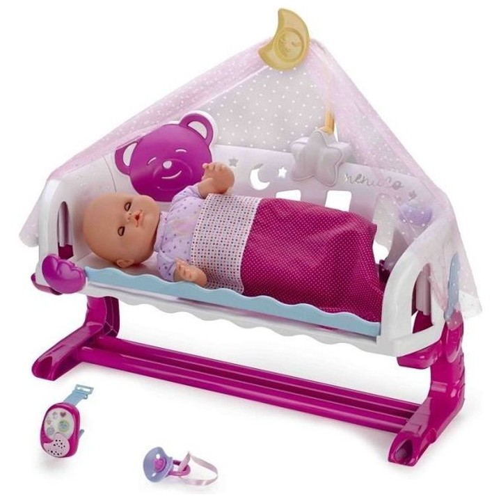 NENUCO - Poupon Interactif Dort avec moi et son Baby Monitor - 35cm