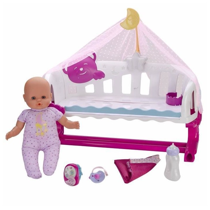 NENUCO - Poupon Interactif Dort avec moi et son Baby Monitor - 35cm