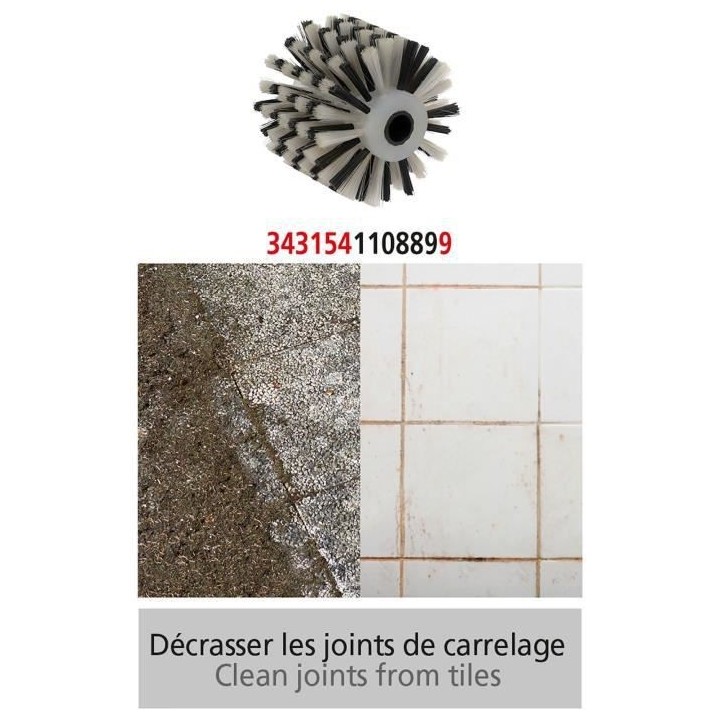 FARTOOLS Brosse fibre plastique pour rex120c et rex200