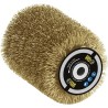 Brosse fil laitonné 0,3mm Ø80mm - L 100mm pour décaper/dégriser