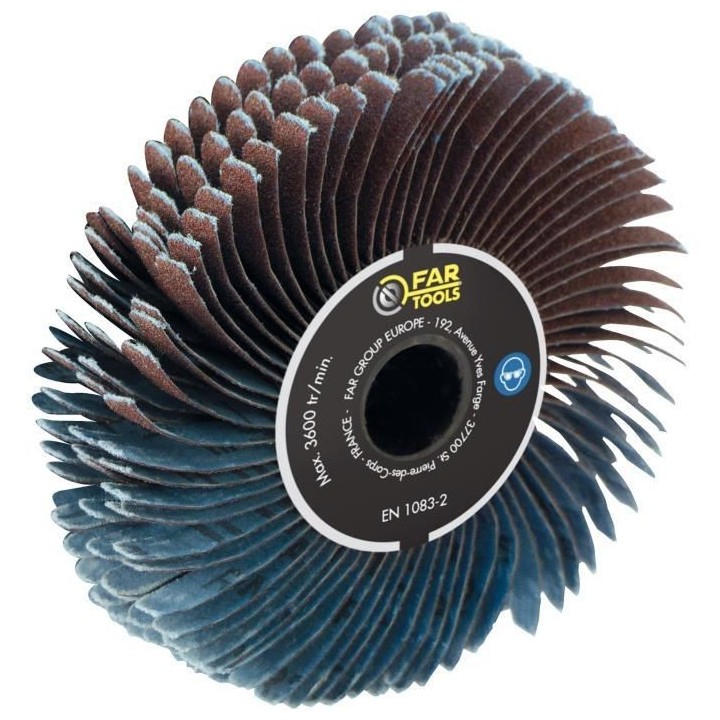 FARTOOLS Brosse de précision a lanieres abrasives Ø120mm/L20mm