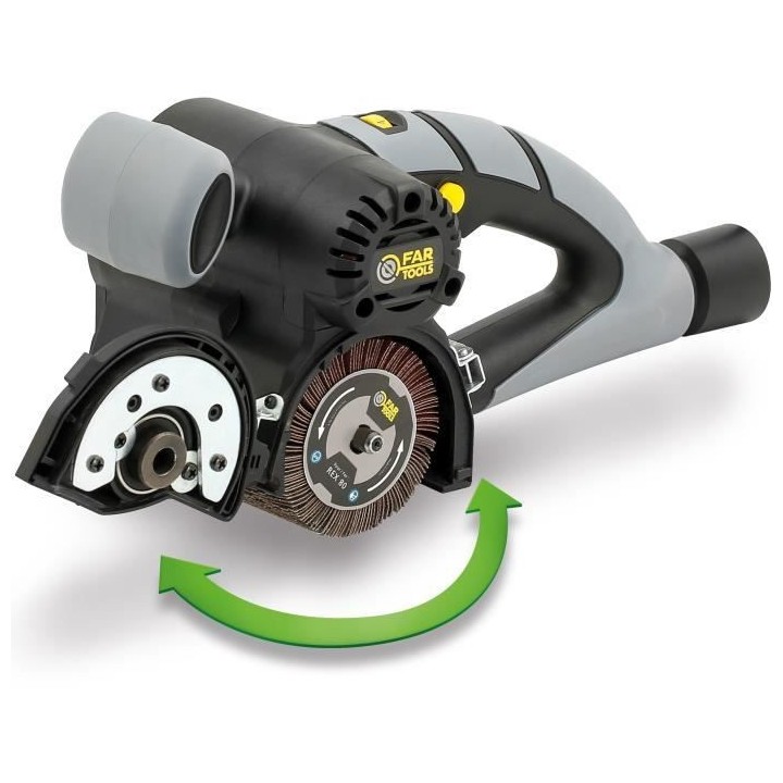 Rénovateur compact 420W brosse a lamelles abrasives Ø80mm