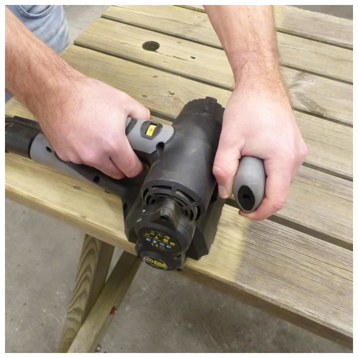 Rénovateur compact 420W brosse a lamelles abrasives Ø80mm