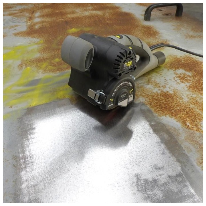 Rénovateur compact 420W brosse a lamelles abrasives Ø80mm