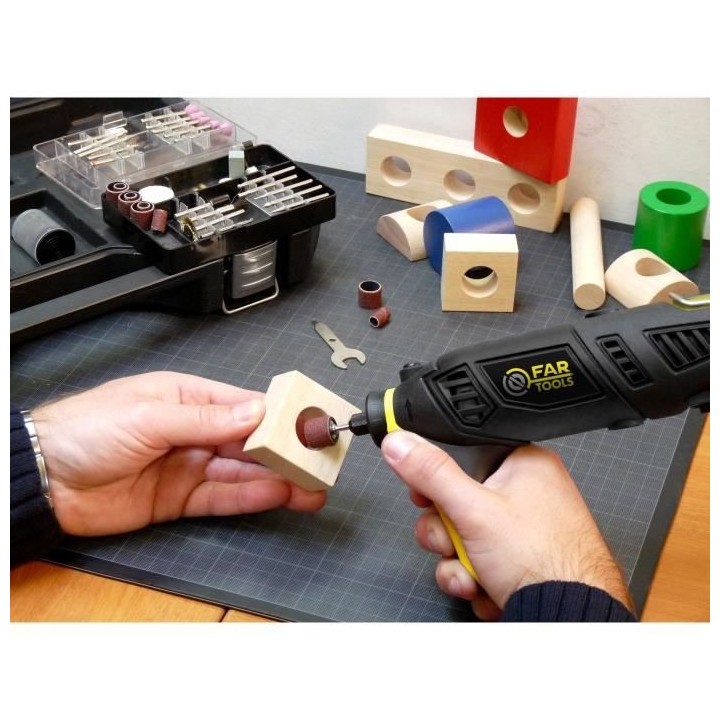 FARTOOLS DCP 170 Mini meuleuse - 170 W - variateur de vitesse - change