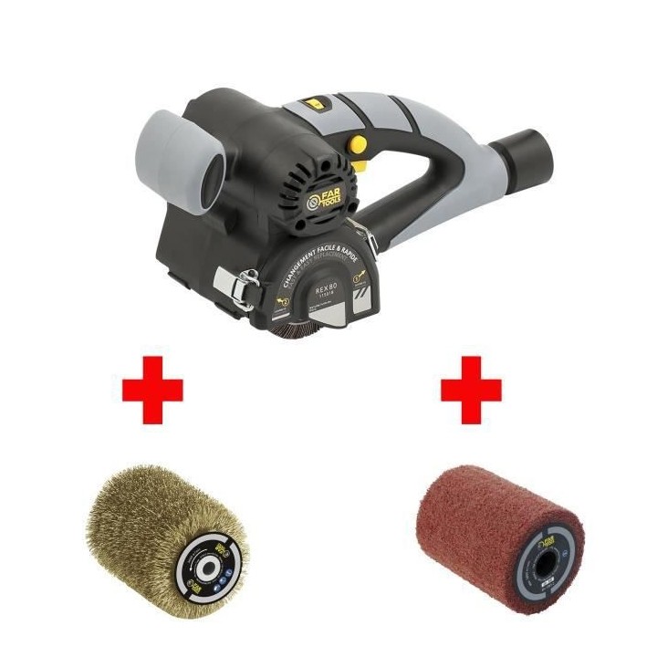 FARTOOLS PACK REX80 RENOVATEUR COMPACT + BROSSE FIL LAITONNE + + BROSS