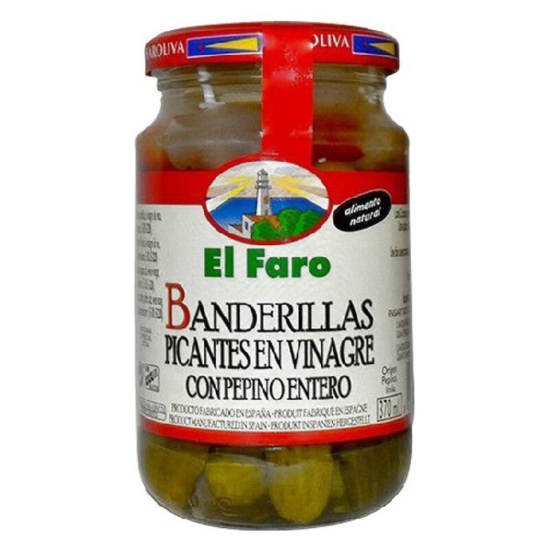 Cornichons El Faro Banderillas (370 ml)