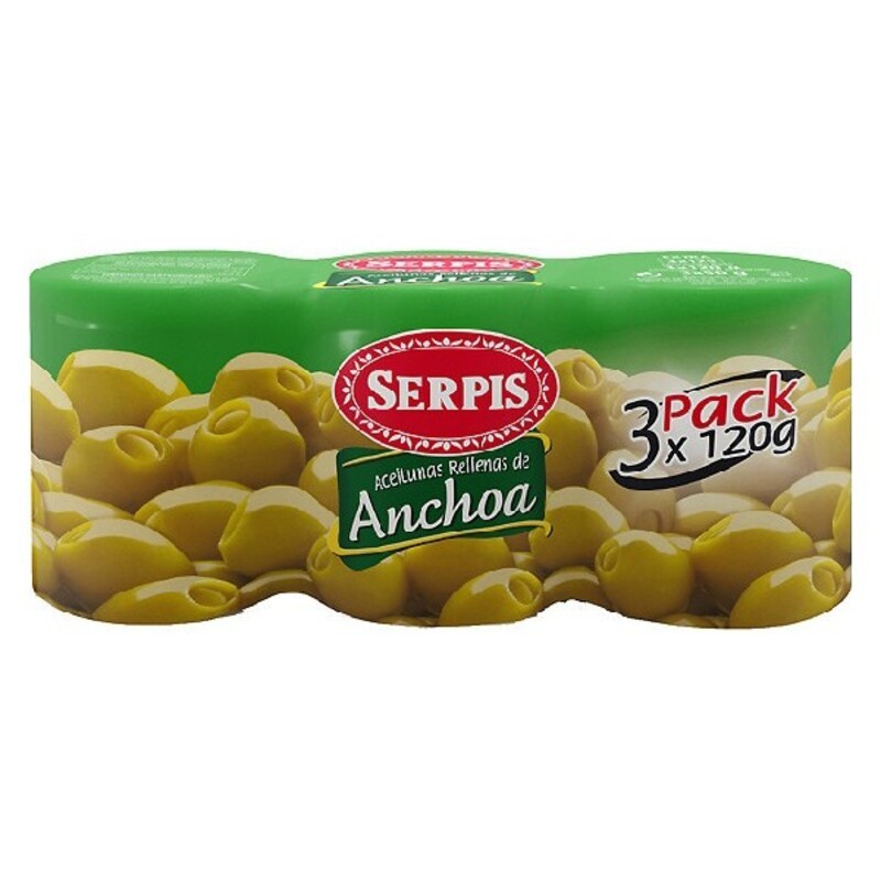 Olives Serpis Farci d'anchois (3 x 50 g)