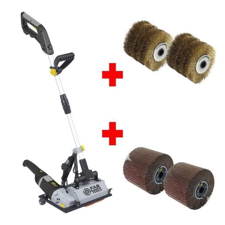 FARTOOLS PACK GRAND RENOVATEUR SUR PIED POUR SURFACE AU SOL + 2 BROSSE