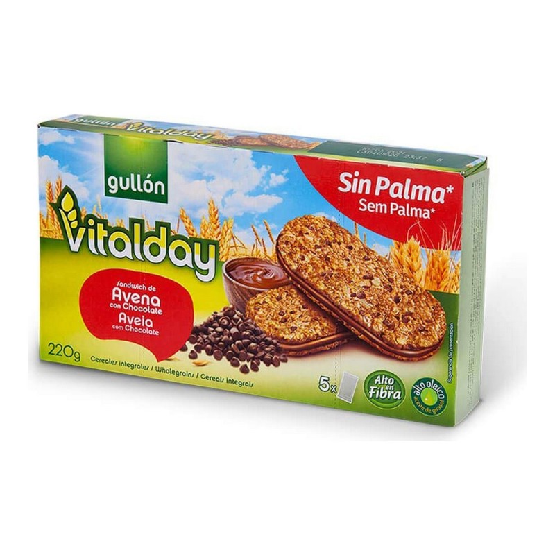 Biscuits Gullón Vitalday Sandwich Noisettes (220 g)