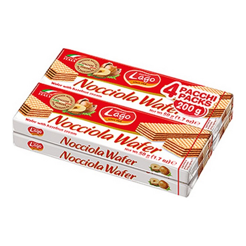 Biscuits Lago Waffers Nocciola (4 x 50 g)