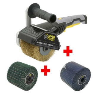 FARTOOLS PACK REX120C RENOVATEUR EXTERIEUR + BROSSE A LAMELLES ABRASIV