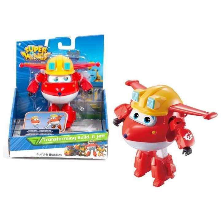 SUPER WINGS – TRANSFORMING JETT CONSTRUCTION – Avion Jouet Transfo