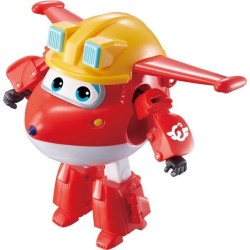 SUPER WINGS – TRANSFORMING JETT CONSTRUCTION – Avion Jouet Transformable et Figurine Robot Jouet Enfant – Personnage et Ro