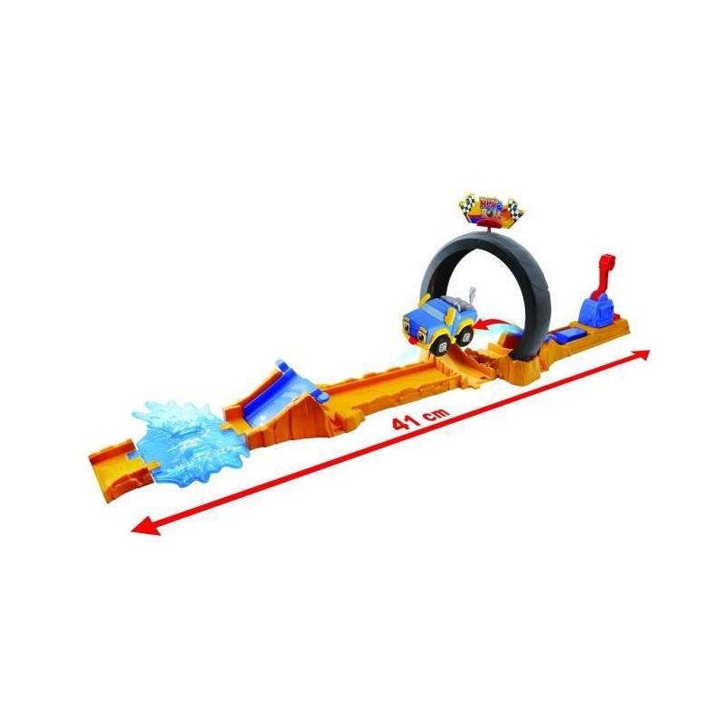 REV & ROLL – CIRCUIT VOITURE LOOP TRACK – Piste Modulable avec Looping Incluant 1 Véhicule Mini Action Rumble – Piste de