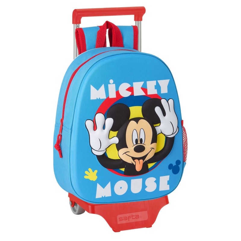 Cartable 3D avec roulettes 705 Mickey Mouse Clubhouse Bleu clair