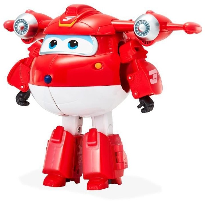 Figurine Super Wings Transforming JETT SUPERCHARGE 12 cm - Transformab