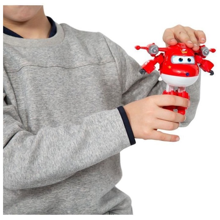 Figurine Super Wings Transforming JETT SUPERCHARGE 12 cm - Transformab