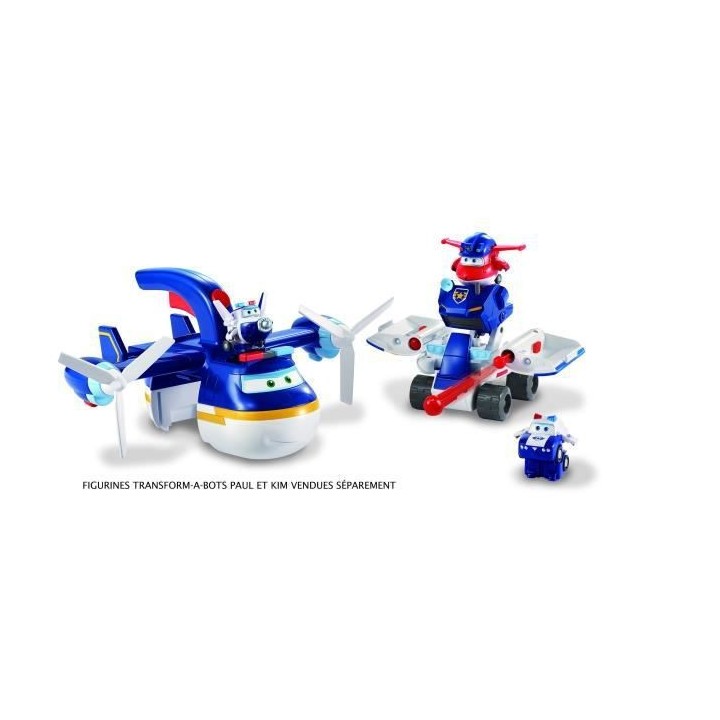SUPER WINGS – AVION JOUET POLICE PATROLLER + 1 FIGURINE JETT POLICE