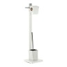 Brosse de salle de wc DKD Home Decor Métal (18 x 18 x 78 cm)