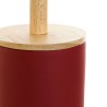 Brosse de salle de wc DKD Home Decor Rouge Bambou Grès Scandi 11,5 x 11,5 x 39 cm