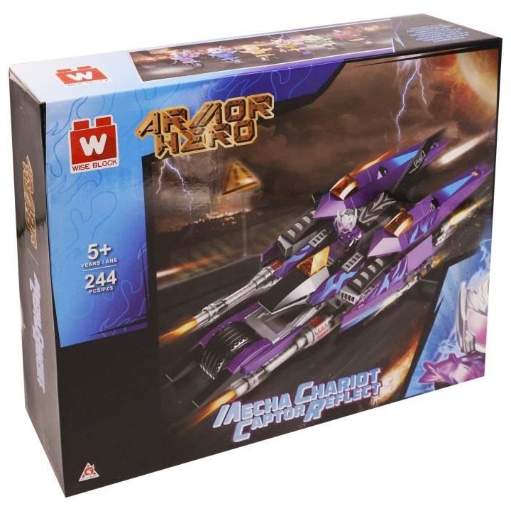 Véhicule Wise Blocks Captor Reflect + 1 figurine - Jeu de constructio