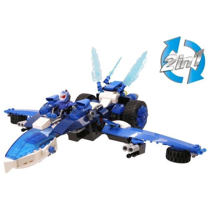 Véhicule Wise Blocks Frosteon transformable 2 en 1 + 1 figurine - Jeu