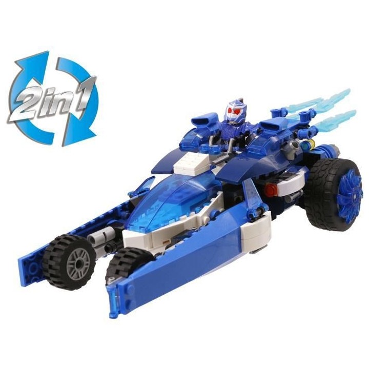Véhicule Wise Blocks Frosteon transformable 2 en 1 + 1 figurine - Jeu