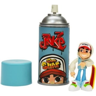 SUBWAY SURFERS – FIGURINE JAKE AVEC SKATEBOARD – Spray et Figurine