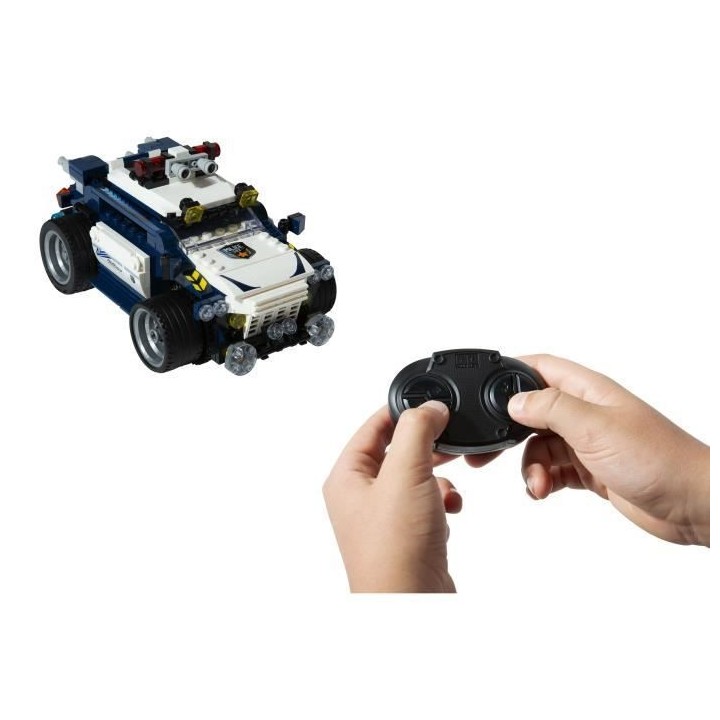 WISE BLOCK – JEU DE CONSTRUCTION VOITURE TÉLÉCOMMANDÉE JEEP POLIC