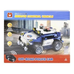 WISE BLOCK – JEU DE CONSTRUCTION VOITURE TÉLÉCOMMANDÉE JEEP POLICE – Petite Voiture Télécommandée de Police a Assemble