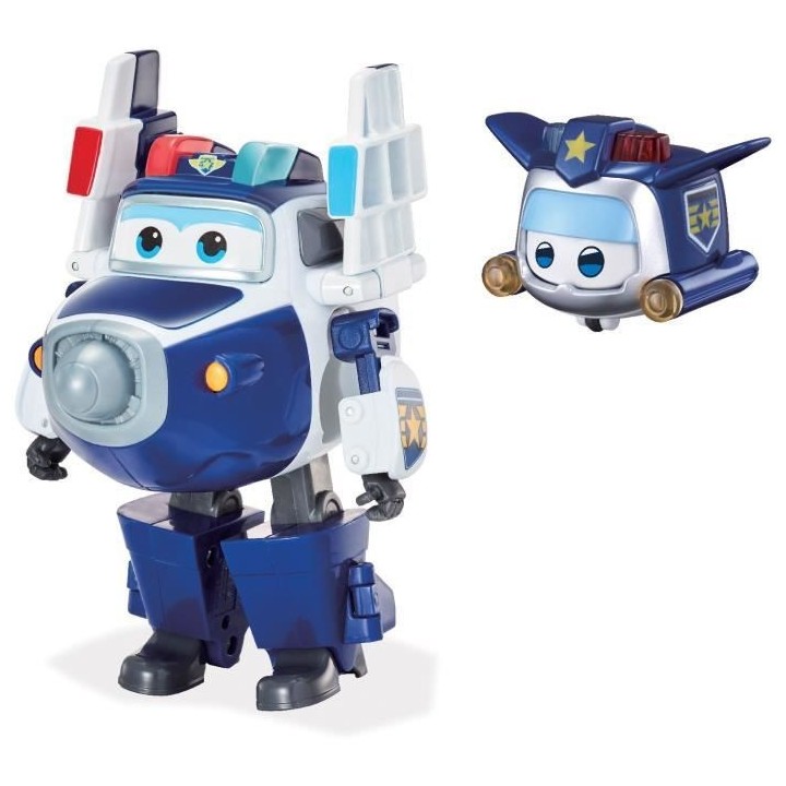 SUPER WINGS – TRANSFORMING PAUL SUPERCHARGE + FIGURINE SUPER MINI PA