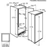 Faure FRDN18FS2 - Réfrigérateur 1 Porte Encastrable - 310L - Froid Brassé - L 56 x H 178 cm - Fixation Glissiere