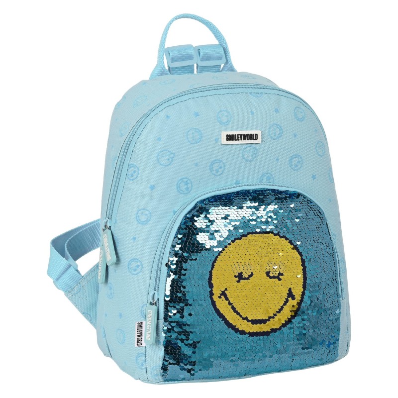 Sac à dos Casual Smiley Little Dreamer Bleu clair