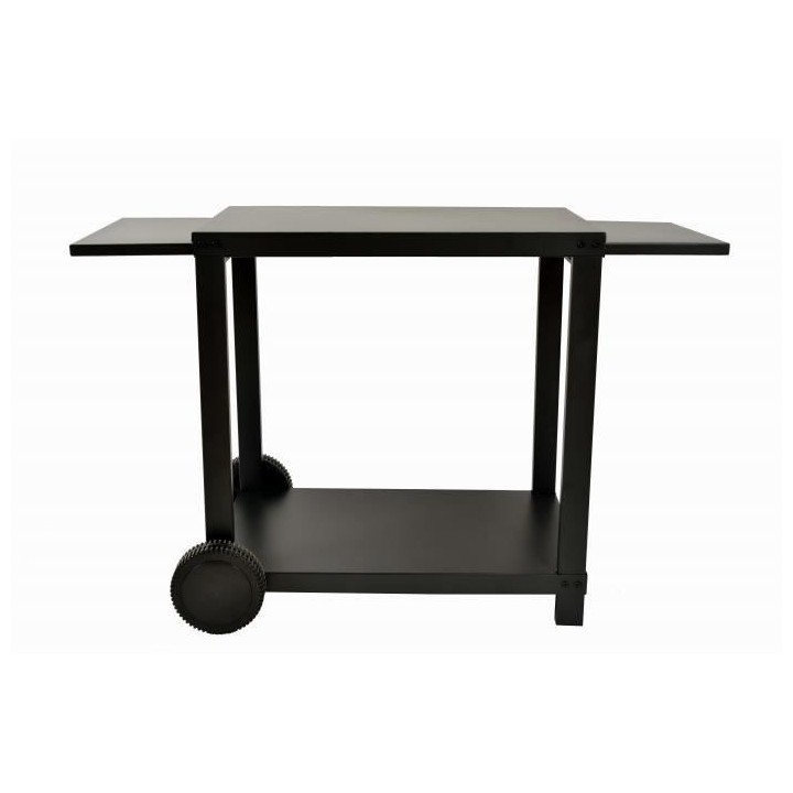COOKINGBOX Chariot pour plancha avec tablettes rabattables - Acier - N