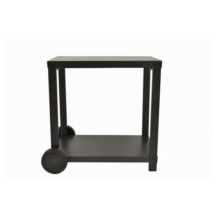 COOKINGBOX Chariot pour plancha avec tablettes rabattables - Acier - N