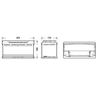 FULMEN Batterie auto XTREME FB950 12V 100AH 900A