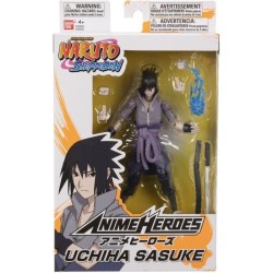 BANDAI Anime Heroes - Naruto Shippuden - Figurine Anime heroes 17 cm - Sasuke Uchiwa