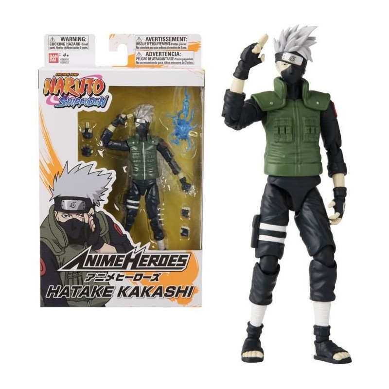 BANDAI Anime Heroes - Naruto Shippuden - Figurine Anime heroes 17 cm - Kakashi Hatake