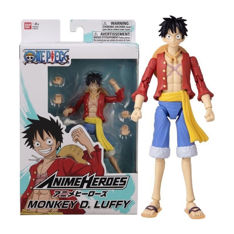 BANDAI Anime Heroes - One Piece - Figurine Anime heroes 17 cm - Monkey D. Luffy