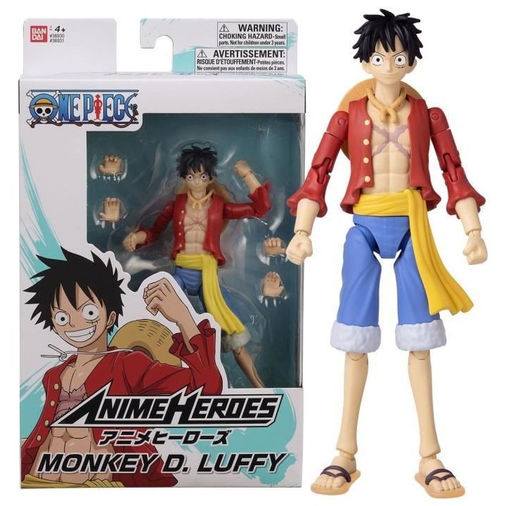 BANDAI Anime Heroes - One Piece - Figurine Anime heroes 17 cm - Monkey