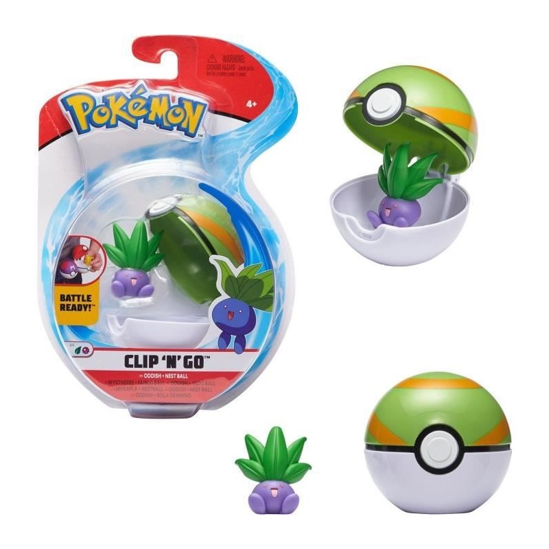 BANDAI Pokémon - Poké Ball et sa figurine 5 cm Mystherbe