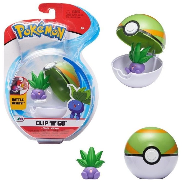 BANDAI Pokémon - Poké Ball et sa figurine 5 cm Mystherbe