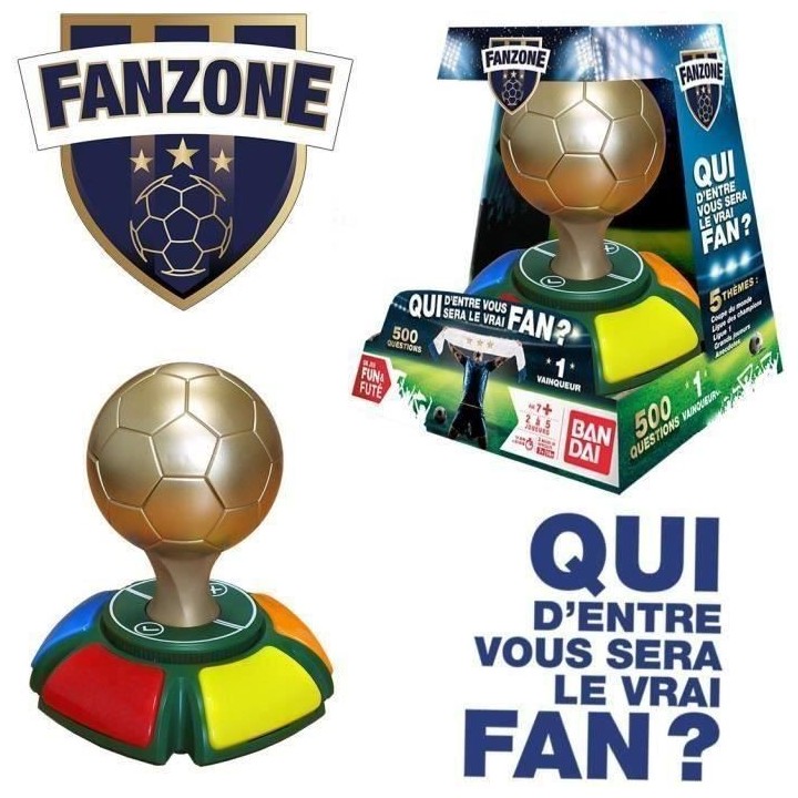 BANDAI Fanzone - Jeu Quizz de foot - Jeu de société